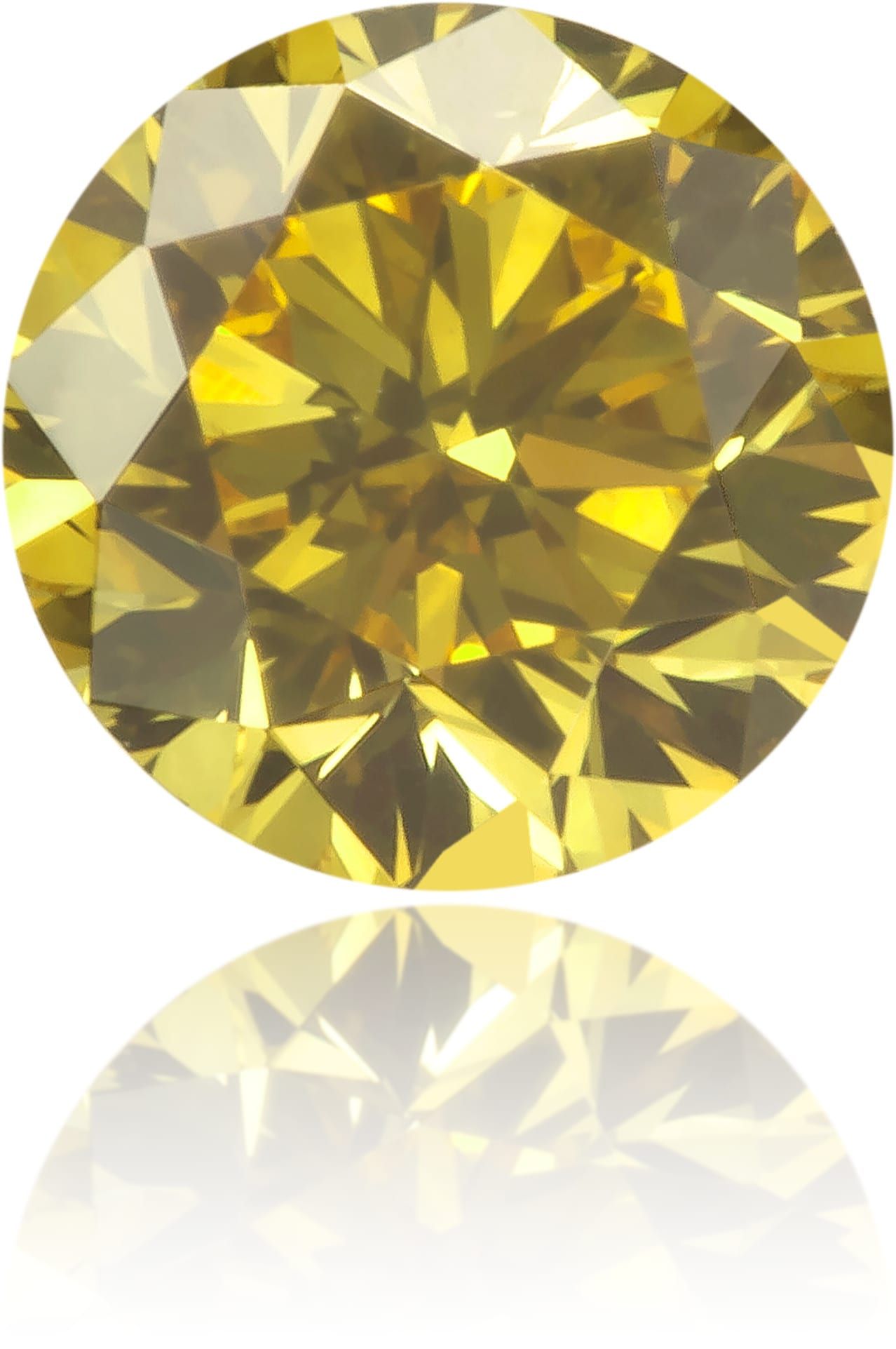 Diament 0.32 ct Fancy Intense Orangey Yellow/VS2