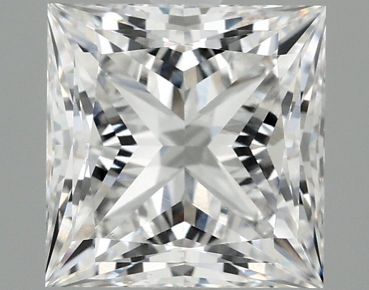 2.10 ct. princess Lab Grown Diamond front image