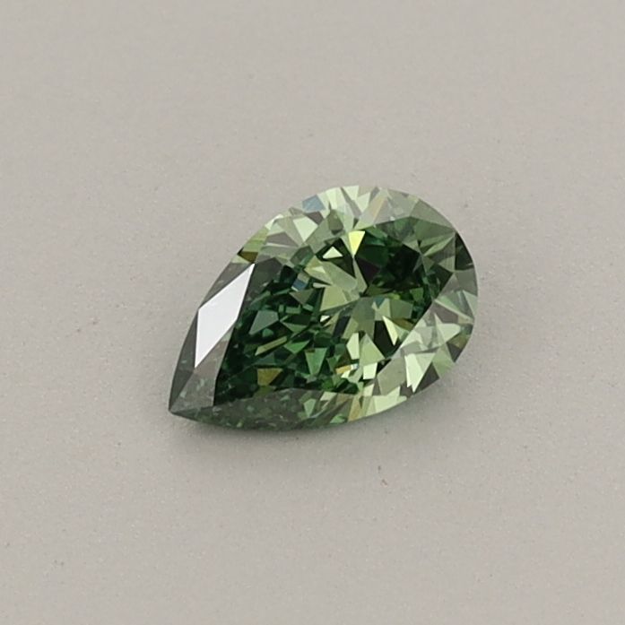 0.23 CT Fancy Vivid Green PEAR