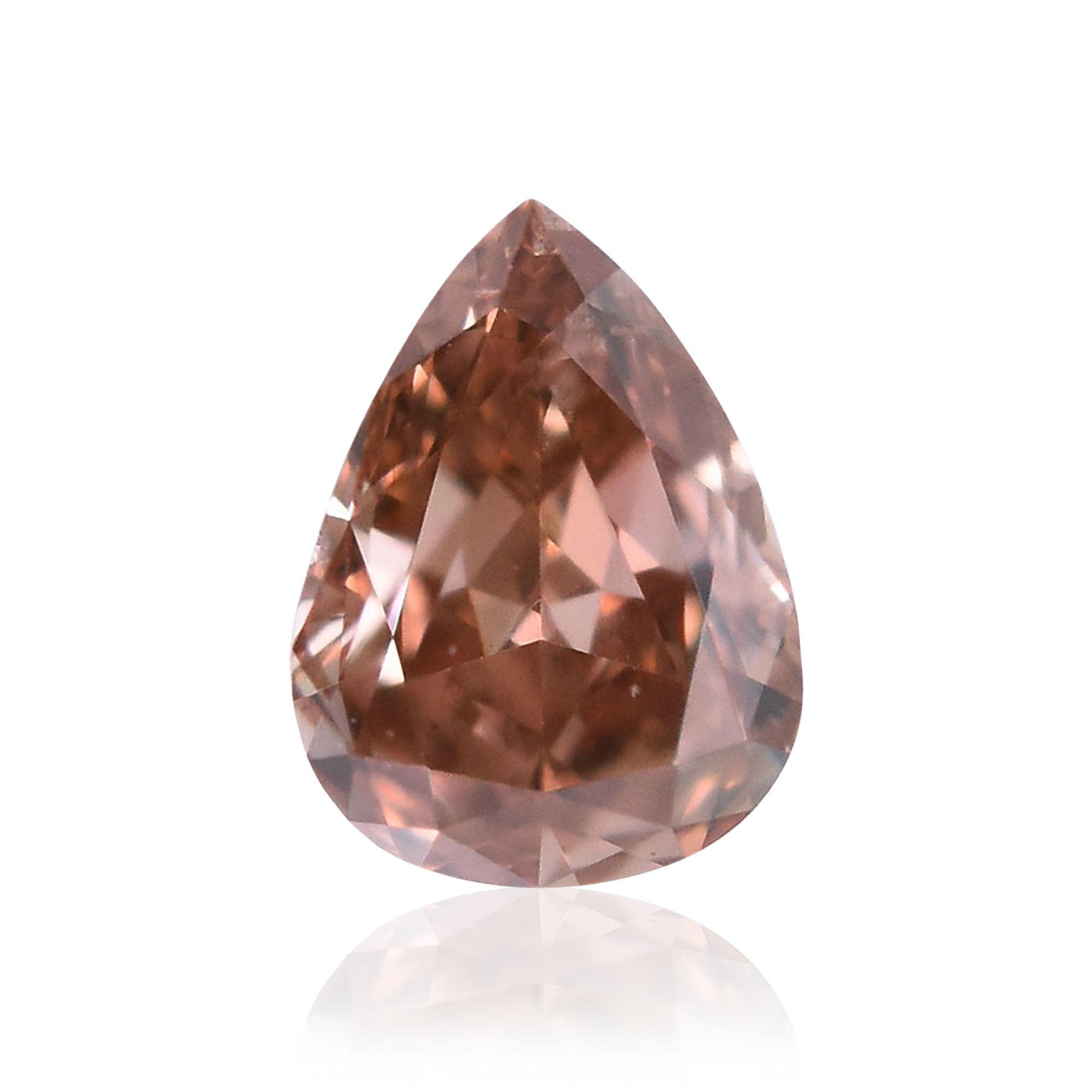 Diament 0.2 ct Fancy Deep Brownish Orangey Pink/VS1
