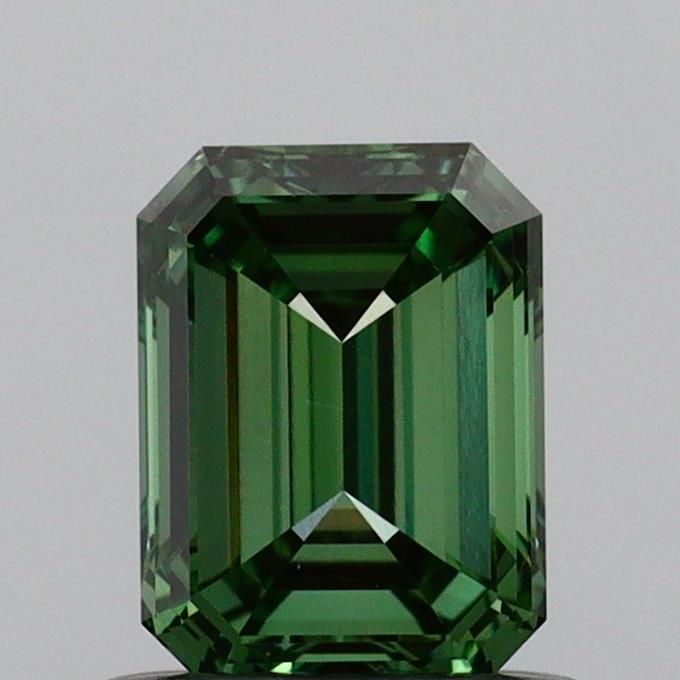 0.79 CT Fancy Vivid Green EMERALD