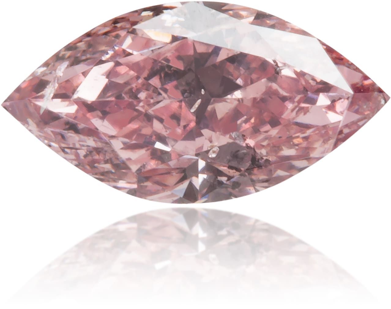 Diament 0.38 ct Fancy Intense Purplish Pink/I1