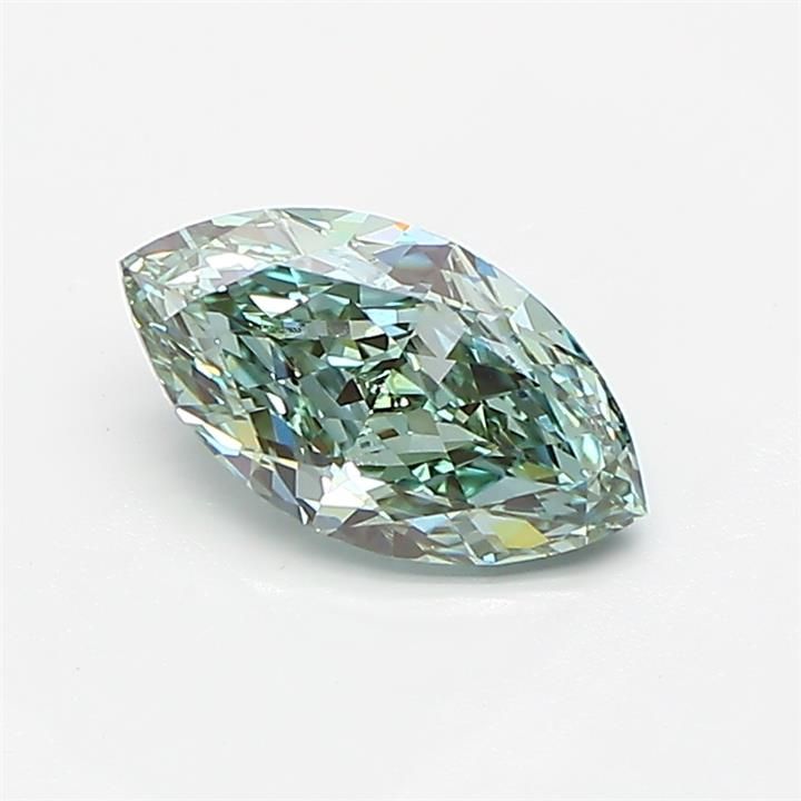 1.05 CT Fancy Vivid Green MARQUISE