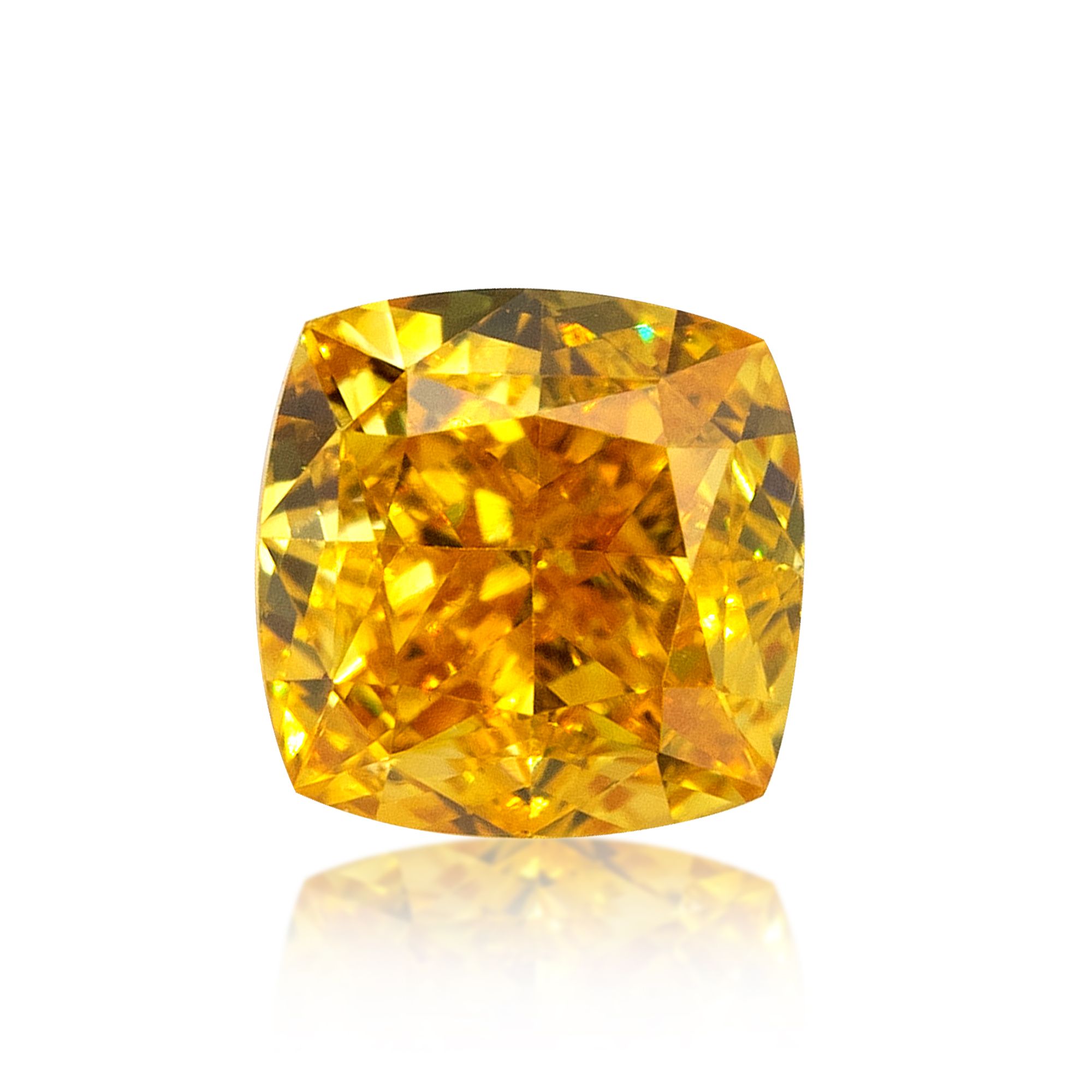Diament 0.24 ct Fancy Vivid Orangey Yellow/VS2
