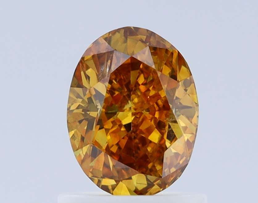 Diament 1.03 ct Fancy Deep Brownish Orangey Yellow/SI2