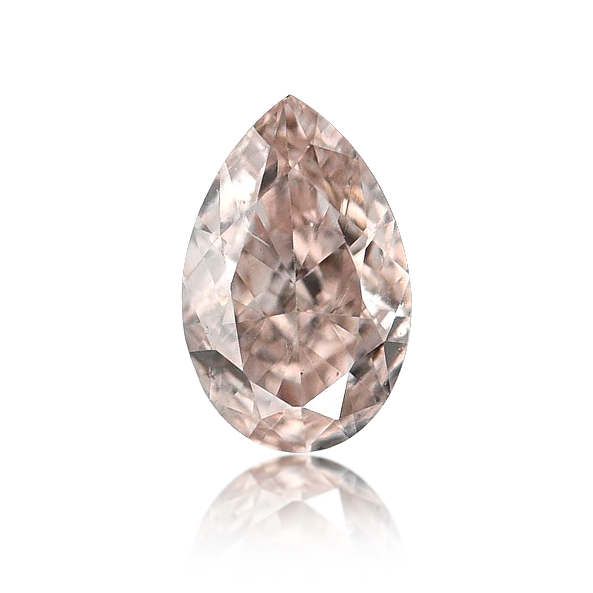 Diament 0.08 ct Fancy Light Pink Brown/