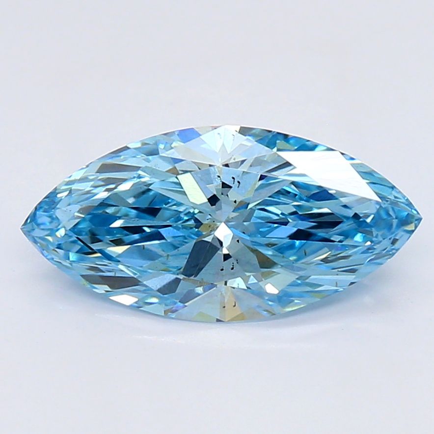 1.1 CT Fancy Vivid Blue MARQUISE