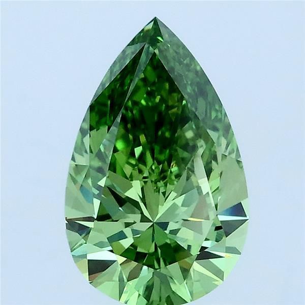1.5 CT Fancy Vivid Green PEAR