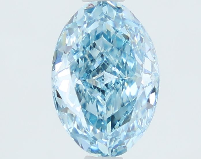1.24 CT Fancy Vivid Blue OVAL