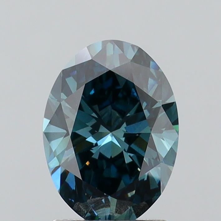 1.95 CT Fancy Deep Green Blue OVAL