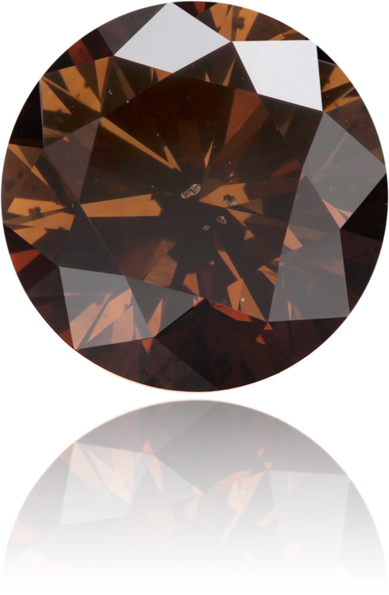 Diament 3.36 ct Fancy Dark Orangey Brown/SI2