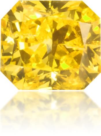 Diament 0.25 ct Fancy Vivid Yellow/I2