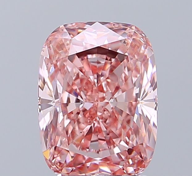 2.22 CT Fancy Vivid Pink CUSHION MODIFIED