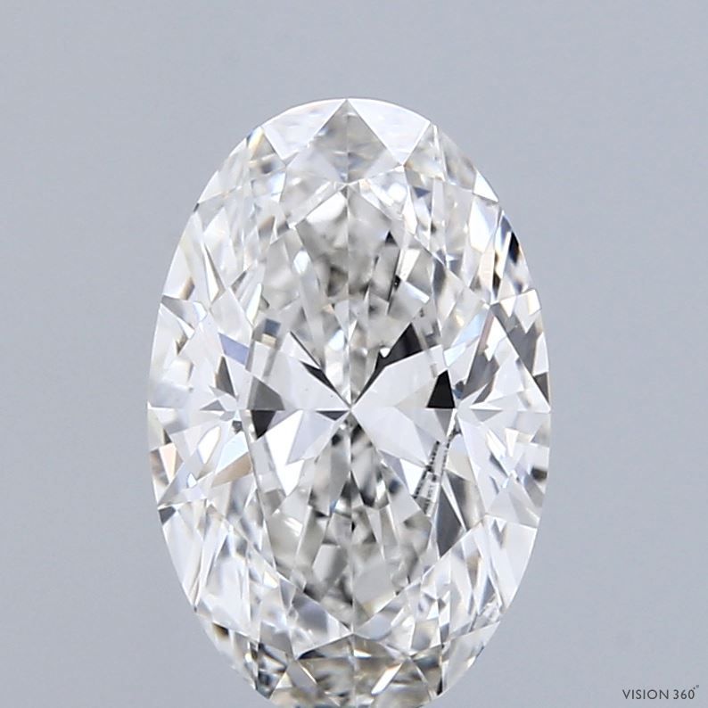2.06 ct. oval Lab Grown Diamond front image