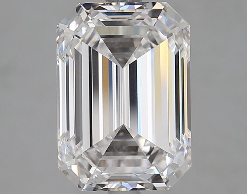 Diamant Émeraude 4.04 ct - Couleur D - Pureté VVS2