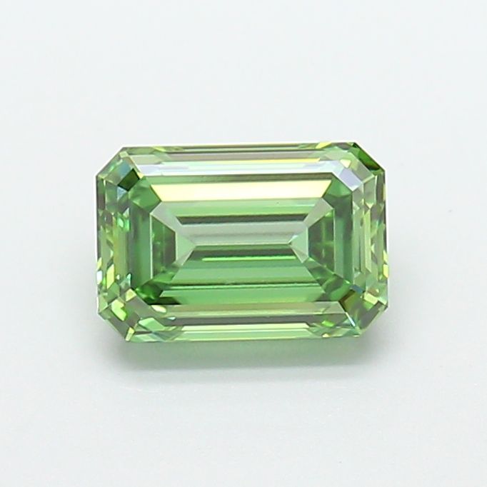 1.53 CT Fancy Vivid Green EMERALD