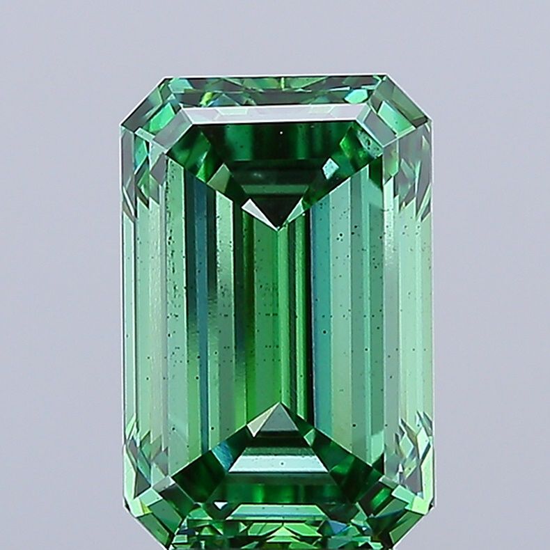 5.58 ct. emerald Lab Grown Diamond front image