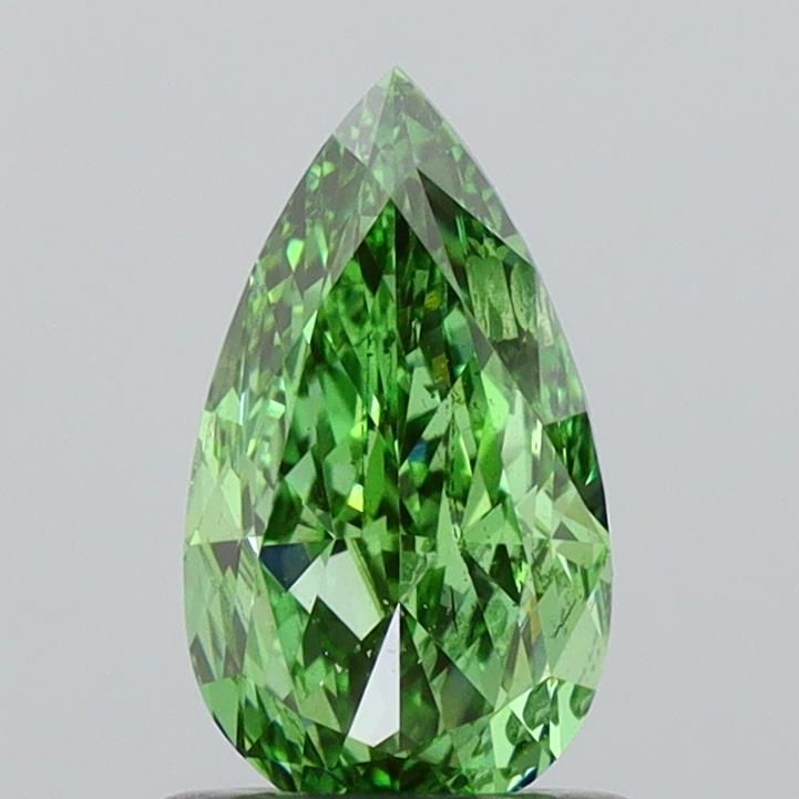1.01 CT Fancy Vivid Green PEAR