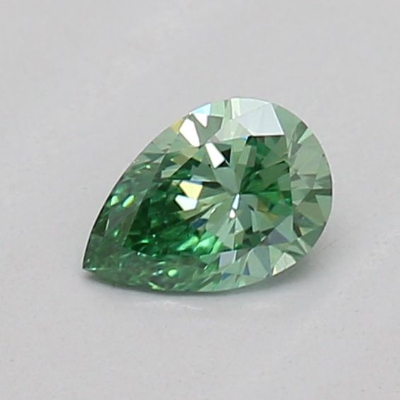 0.19 CT Fancy Vivid Green PEAR