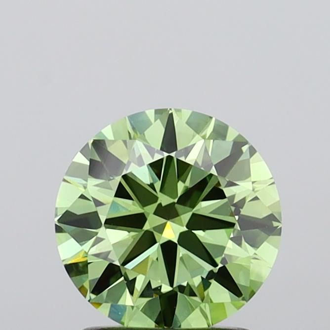 1.5 CT Fancy Vivid Green ROUND