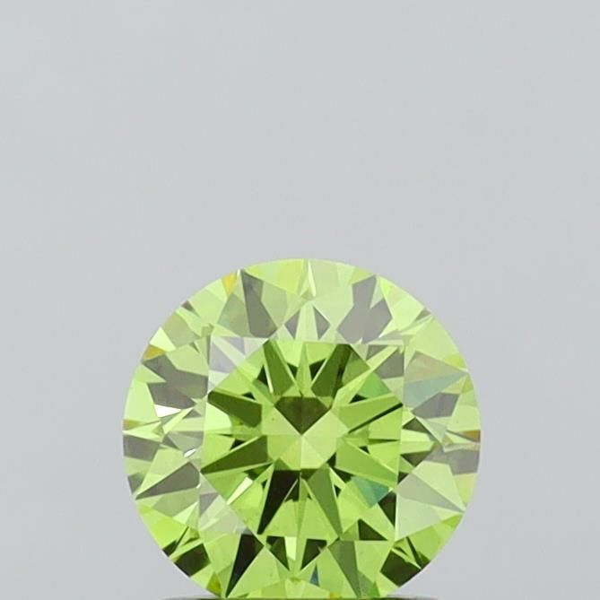1.0 CT Fancy Vivid Yellowish Green ROUND