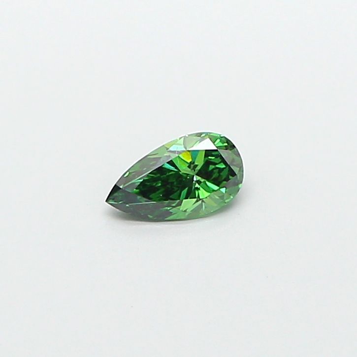 0.36 CT Fancy Vivid Green PEAR