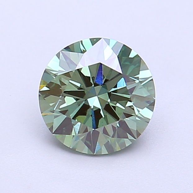 1.03 CT Fancy Vivid Green ROUND