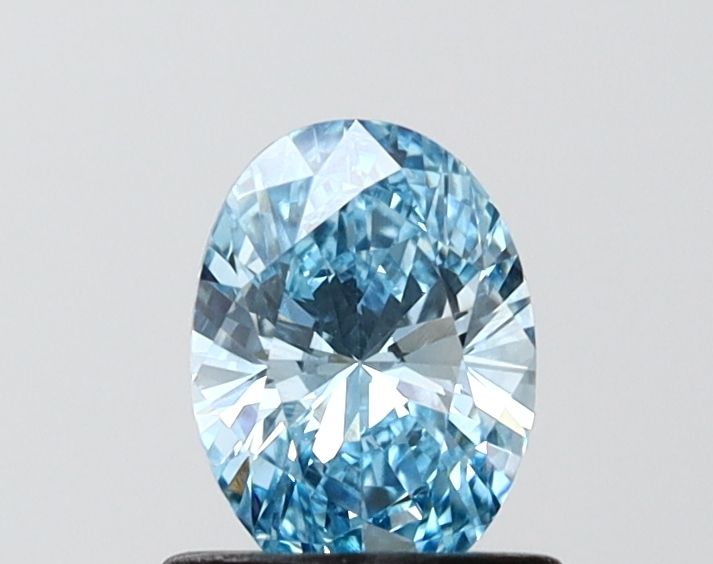 0.73 CT Fancy Vivid Blue OVAL