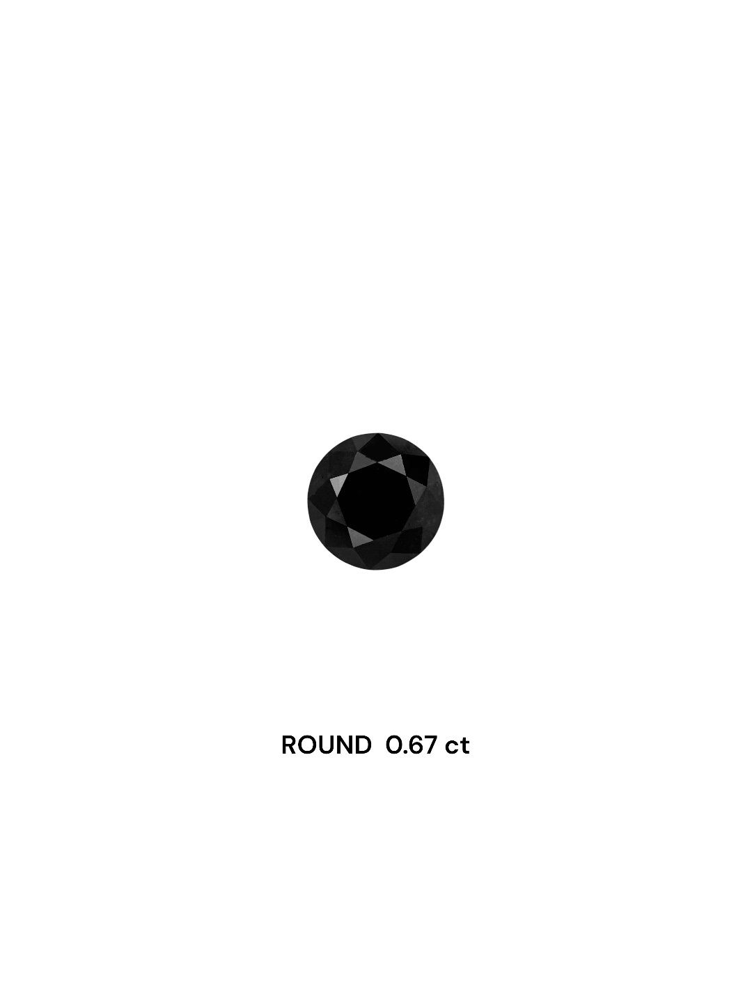 Diament 0.67 ct Fancy Black/VVS2