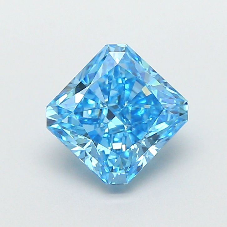 1.51 CT Fancy Vivid Blue SQUARE RADIANT