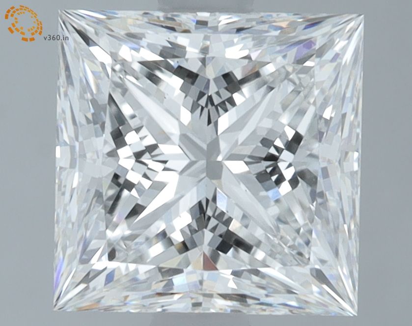 2.10 ct. princess Lab Grown Diamond front image