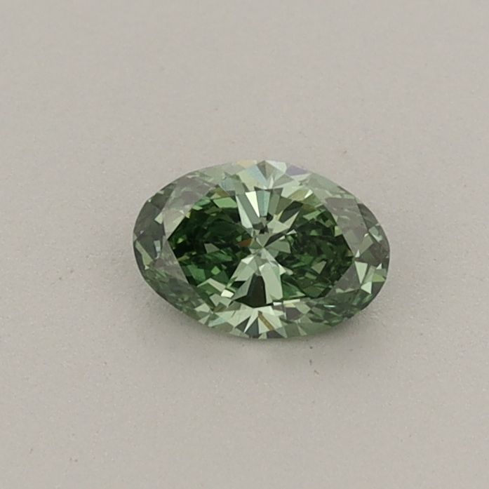 0.25 CT Fancy Vivid Green OVAL