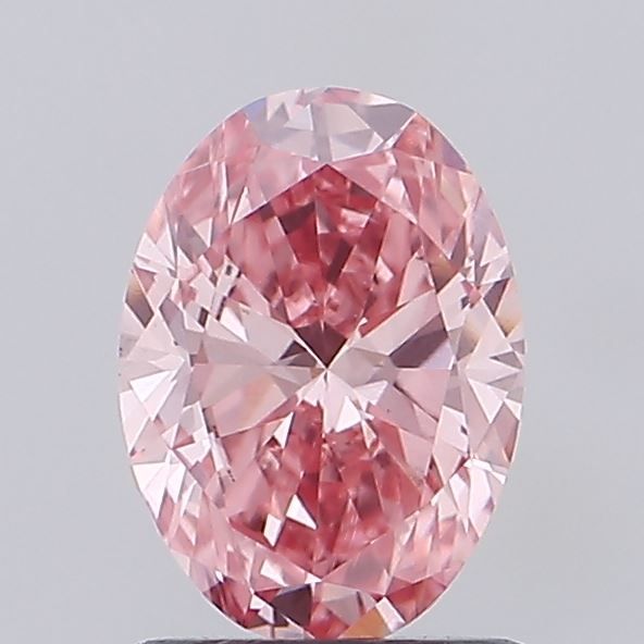 1.21 CT Fancy Vivid Pink OVAL