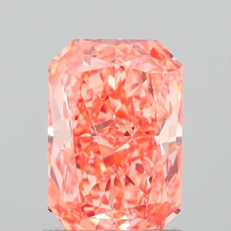 1.4 CT Fancy Vivid Orangey Pink RADIANT