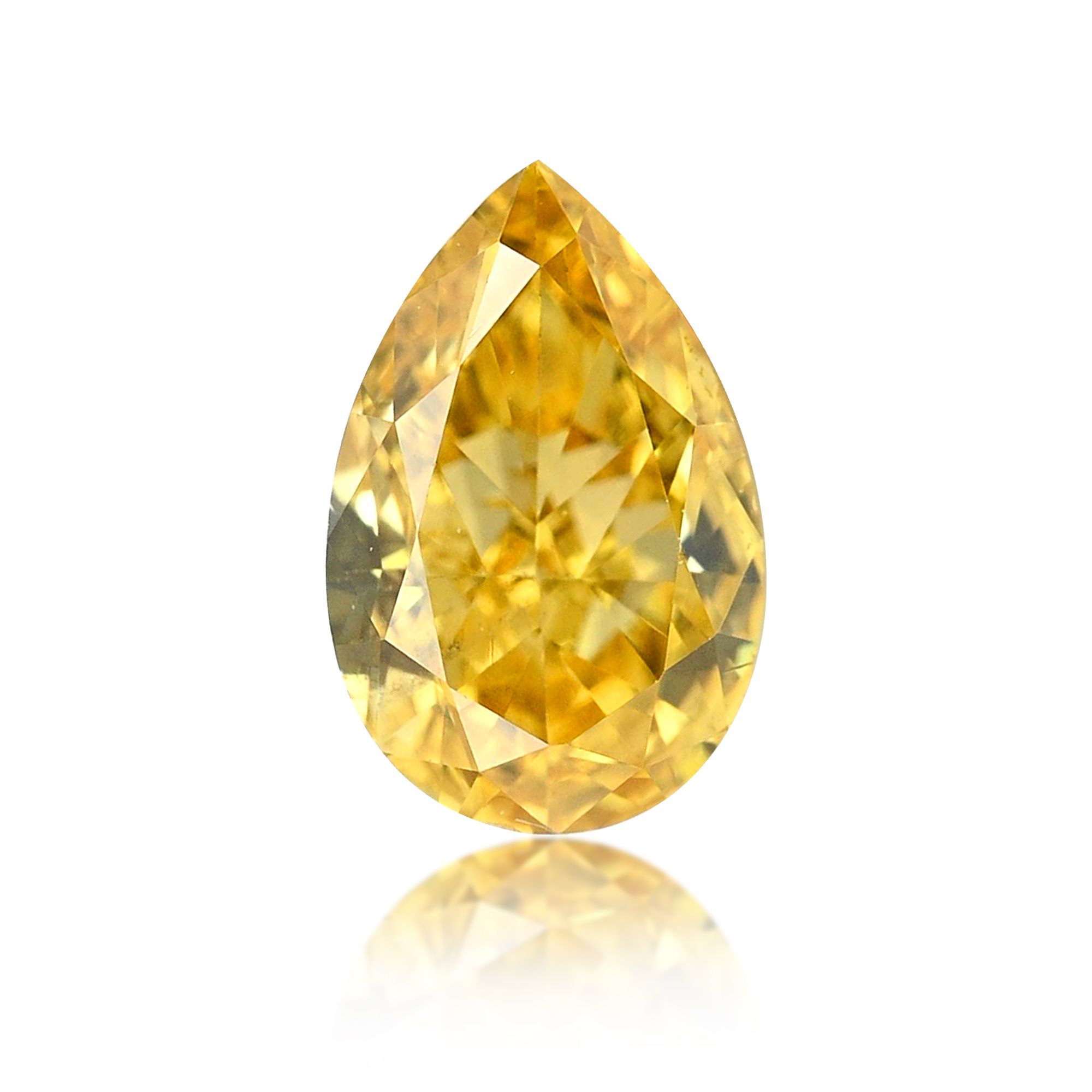Diament 0.24 ct Fancy Vivid Orangey Yellow/SI2