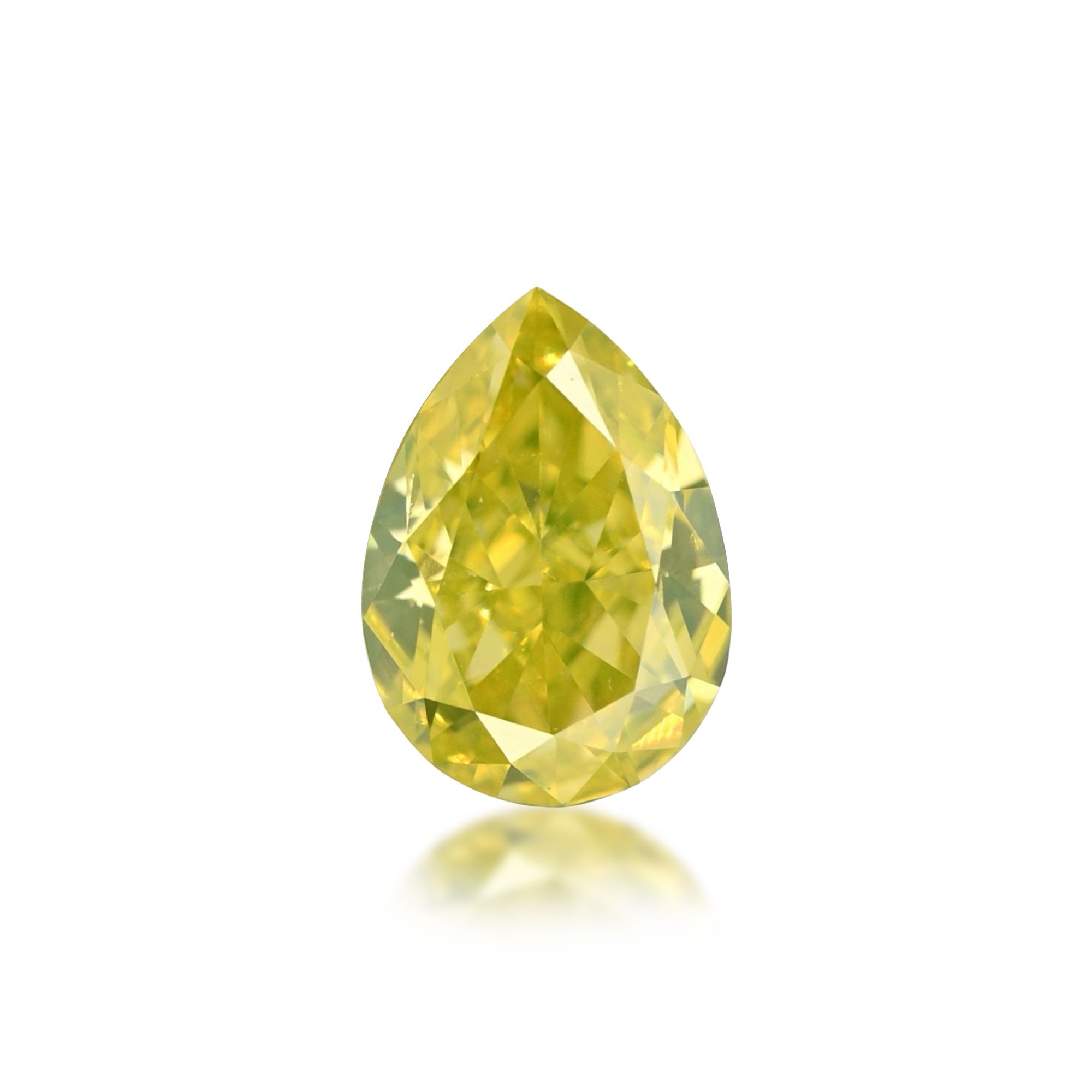 Diament 0.2 ct Fancy Intense Greenish Yellow/VS1