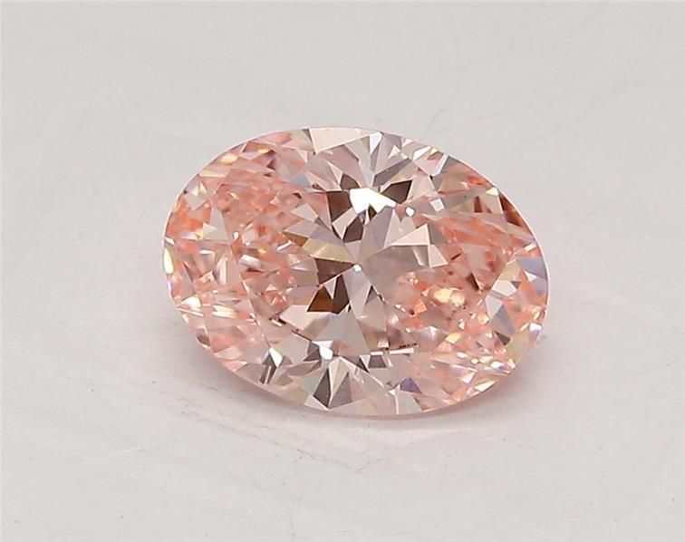 0.73 CT Fancy Vivid Pink OVAL