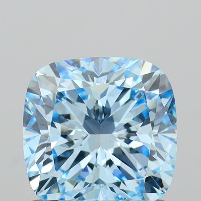 1.0 CT Fancy Vivid Blue CUSHION MODIFIED
