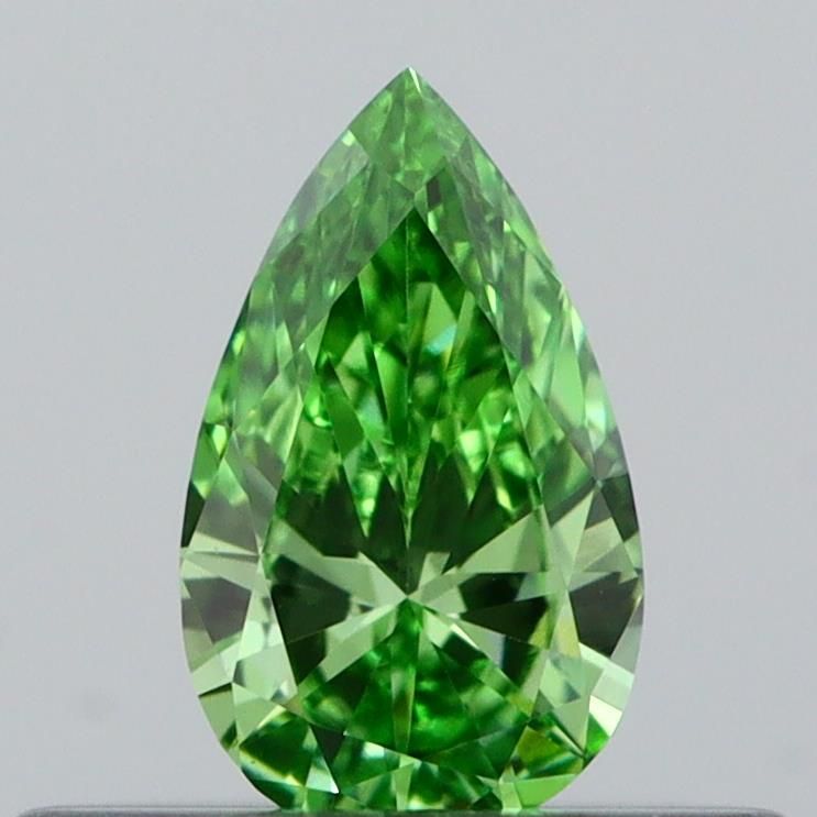 0.22 CT Fancy Vivid Green PEAR