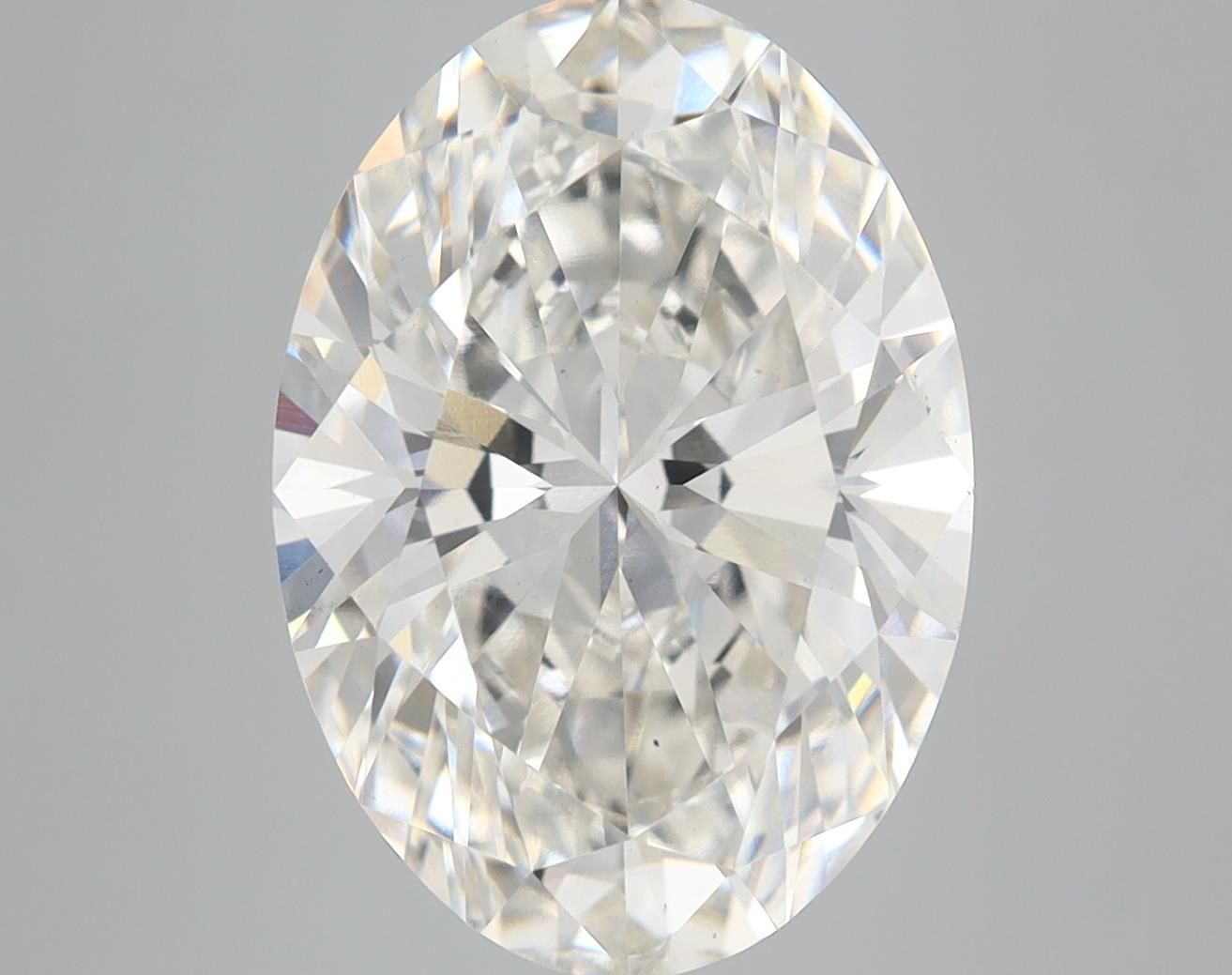 6.20 ct. oval Lab Grown Diamond front image