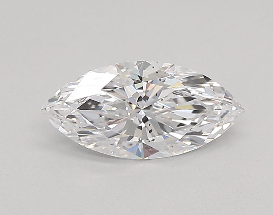 0.58 Carati D SI1 Marquise Laboratorio Diamante
