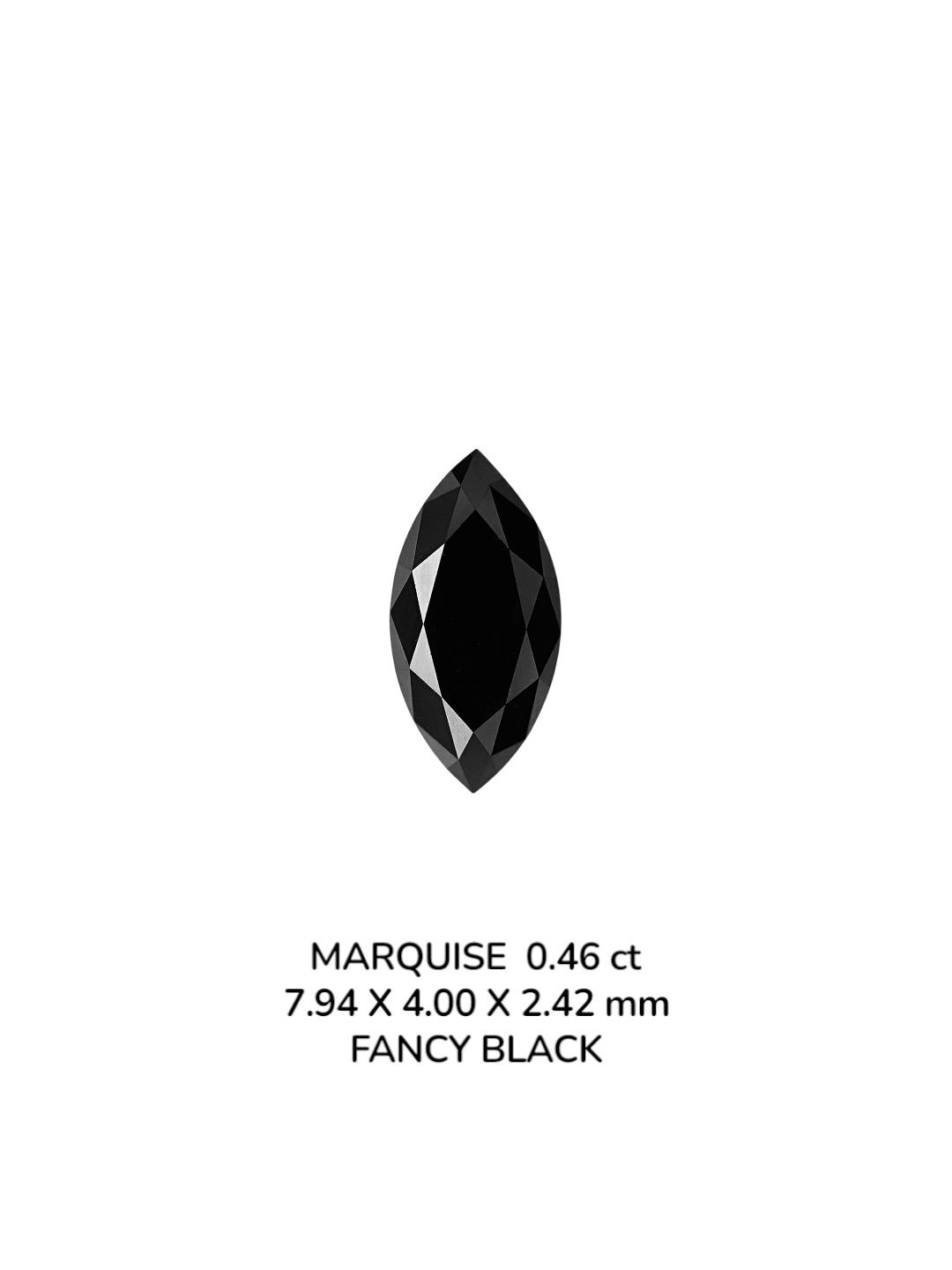 Diament 0.46 ct Fancy Black/VVS2