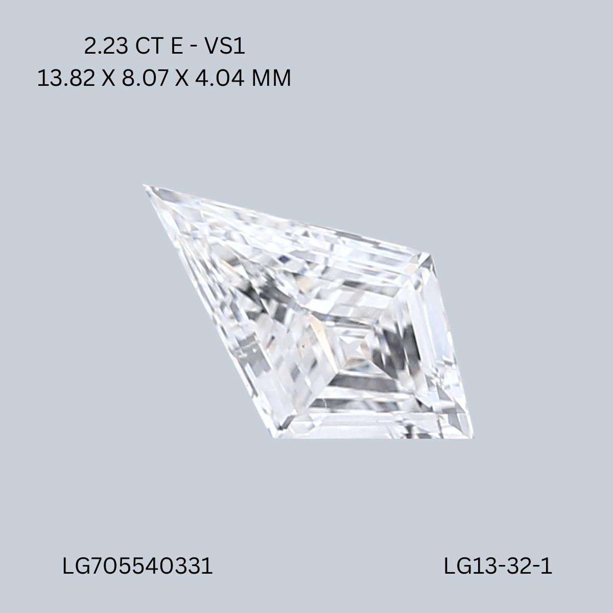 2.23 ct lab-grown Kite Diamond