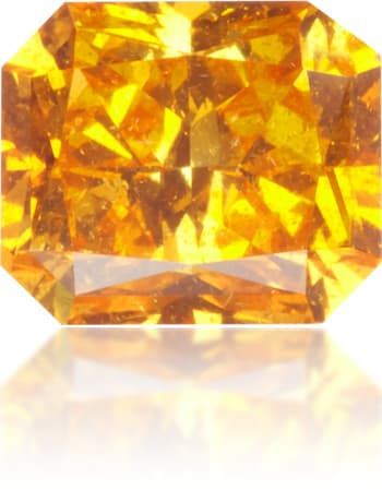 Diament 0.51 ct Fancy Deep Orangey Yellow/I1