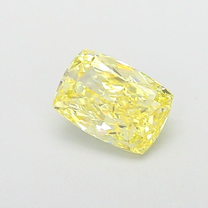 1.36 CT Fancy Intense Yellow CUSHION MODIFIED