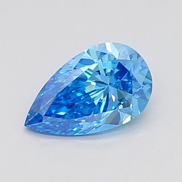 0.71 CT Fancy Vivid Blue PEAR