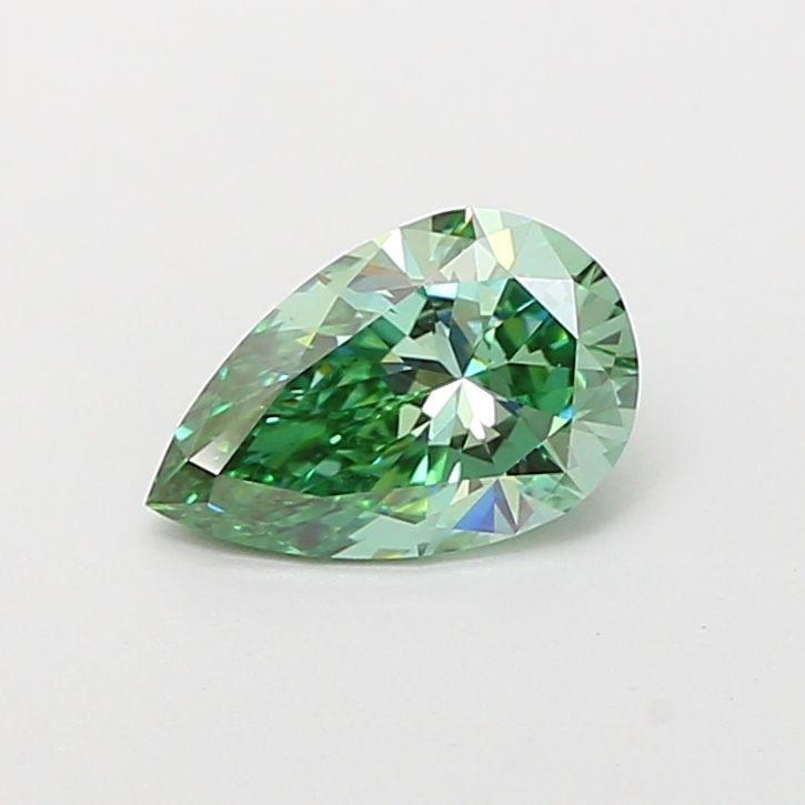 1.09 CT Fancy Vivid Green PEAR