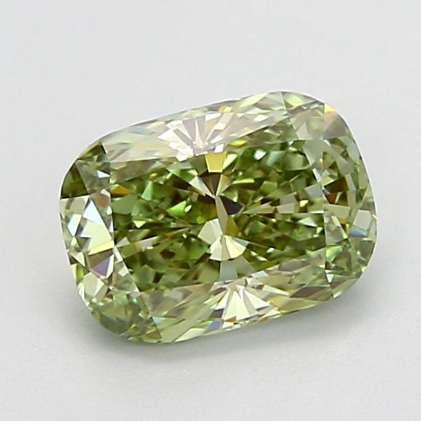 1.04 CT Fancy Intense Green CUSHION MODIFIED