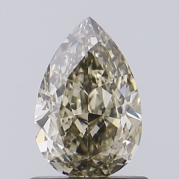 1.05 CT Fancy Light Gray Yellow PEAR