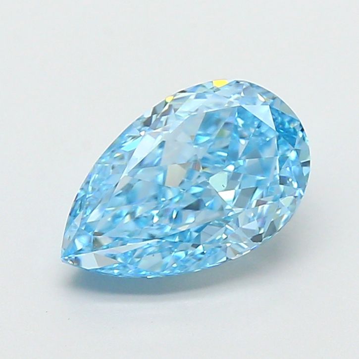 1.71 CT Fancy Vivid Blue PEAR